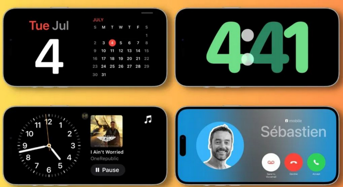 霍山苹果手机维修分享iOS17横屏充电待机显示有什么好处 