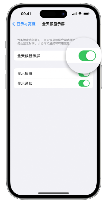 霍山苹果14维修店分享如何自定义 iPhone 14 Pro 常亮显示屏 