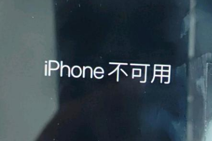 霍山苹果服务网点分享锁屏界面显示“iPhone 不可用”如何解决 